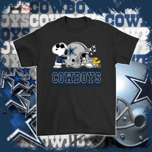 Dallas Cowboys Woodstock & Snoopy Love T-Shirt – Official NFL Merchandise