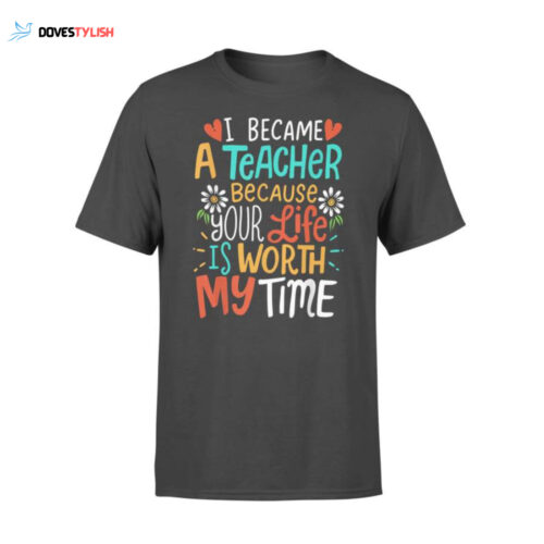Dngfashion s Cute Teacher Shirt – Standard T-shirt: Embrace Your Teaching Style!