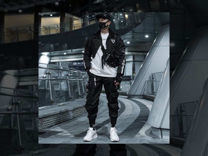 Infuse techwear into your style for a futuristic edge.
