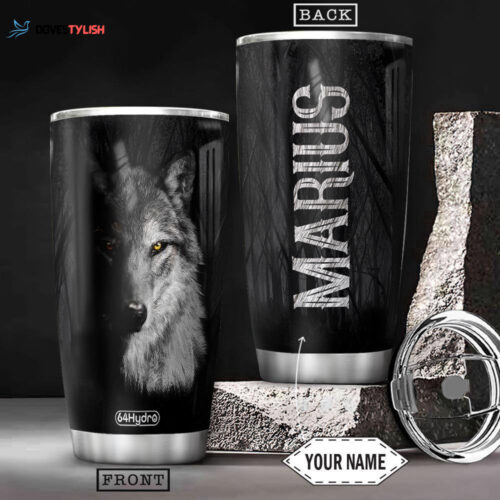 Stay Hydrated in Style: Dear Wolf Wife Stainless Steel Tumbler