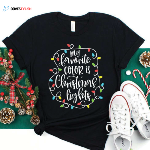 Festive & Fun: Christmas Lights Shirt – Show Your Love for My Favorite Color!