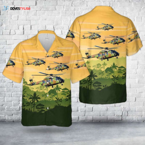 US Army Corps of Engineers Beechcraft 200 Hawaiian Shirt: Stylish Military Apparel