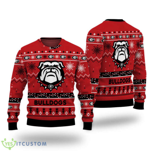 Georgia Bulldogs Football Dog Ugly Christmas Sweater: Festive Fan Gear for Game Day