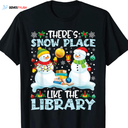 Get Cozy in our Librarian Christmas Shirt – Snowy Library Vibes!