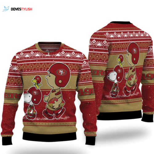 Get Festive with San Francisco 49ers Snoopy Ugly Christmas Sweater