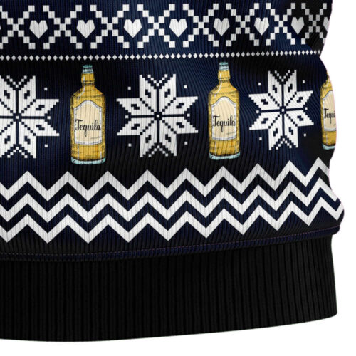 Get Festive with Tequila My Blood Type Ugly Christmas Sweater – Limited Edition