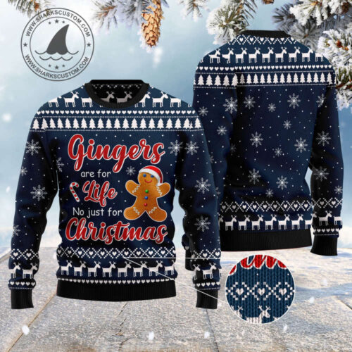 Ginger Lovers Unite: Trendy Ugly Christmas Sweater for Year-Round Style