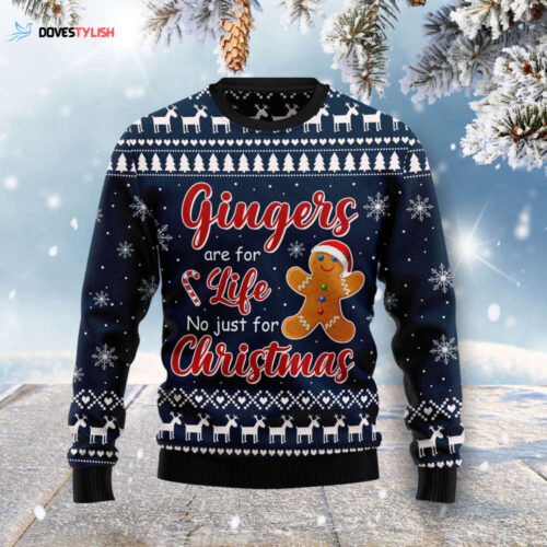Ginger Lovers Unite: Trendy Ugly Christmas Sweater for Year-Round Style
