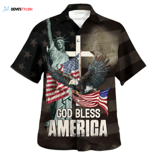 God Bless American Jesus Eagle Hawaiian Shirt – Christian & Religious Shirts