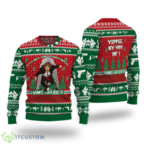Hans Gruber Fall Nakatomi Plaza Die Hard Ugly Christmas Sweater – Funny Gift