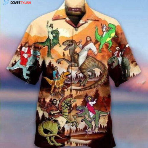 Hawaiian Aloha Shirts: Jesus Rides Dinosaur – Unique and Vibrant Designs