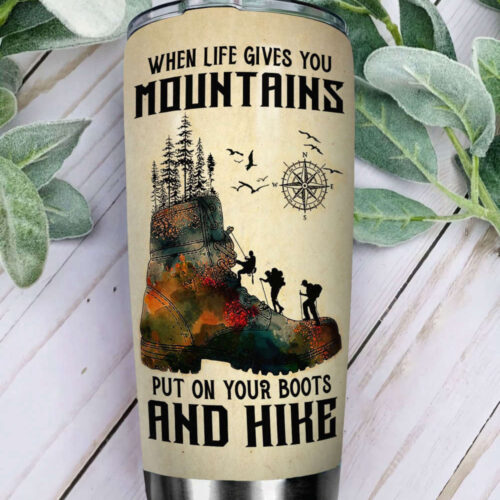 Hiking Is My Life Personalized Stainless Steel Tumbler – Custom Outdoor Drinkware