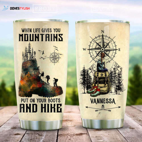 Stay Refreshed on the Trails with Personalized Bear Hiking Music Tumbler