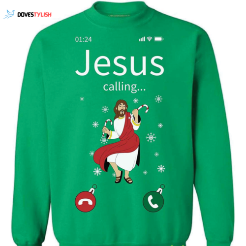 Hilarious Jesus Calling Christmas Sweater: Spread Joy with a Funny Twist!