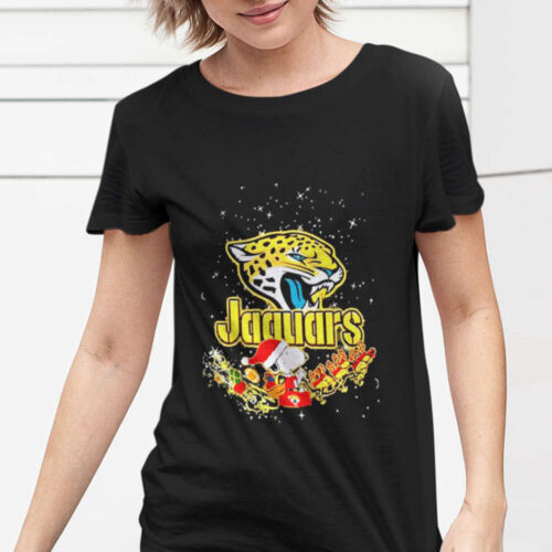 Jacksonville Jaguars Christmas Santa Snoopy Gift Shirt – Festive NFL Holiday Apparel