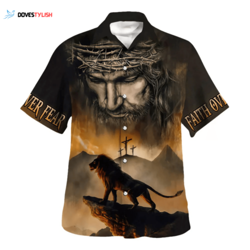 Jesus and Lion Hawaiian Shirt – Christian & Religious Shirts