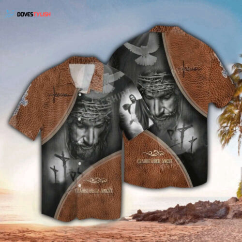 Satan Vs Jesus Hawaiian Shirt: Colorful Battle Design for a Vibrant Style!