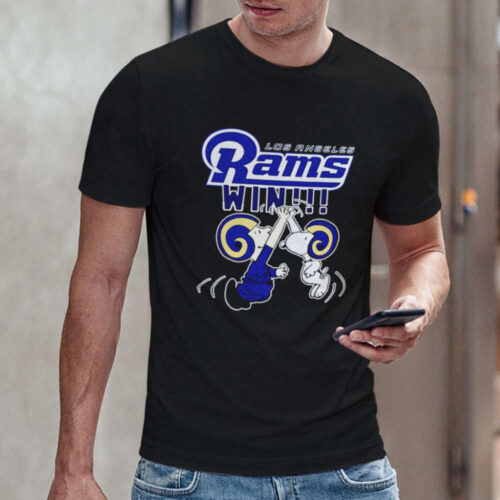 Los Angeles Rams High Five T-Shirt Gift – Charlie and Snoopy Collection