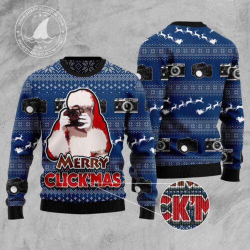 Merry Clickmas Ugly Christmas Sweater: Festive & Fun Holiday Attire