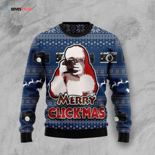 Merry Clickmas Ugly Christmas Sweater: Festive & Fun Holiday Attire