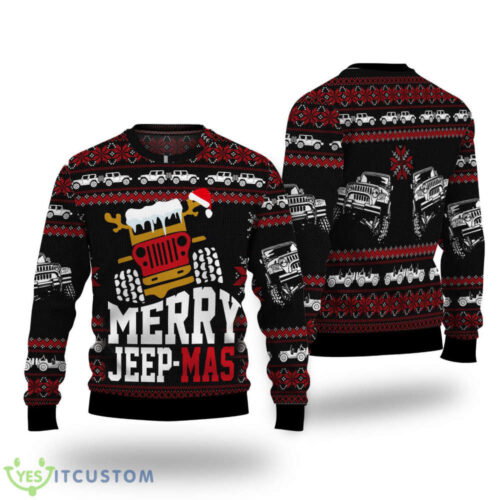 Merry Jeepmas Ugly Sweater: Perfect Gift for Jeep Lovers & Christmas Enthusiasts
