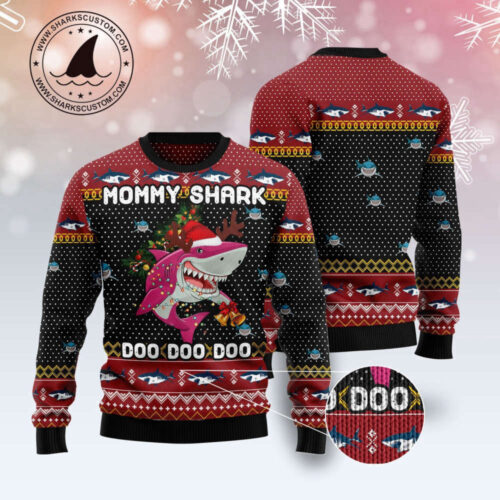 Mommy Shark Christmas T1011 Ugly Sweater – Best Gift for Christmas Noel Malalan Signature