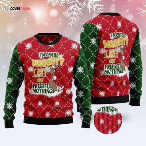 Naughty List Donkey Sweater – Embrace Ugly Christmas Style