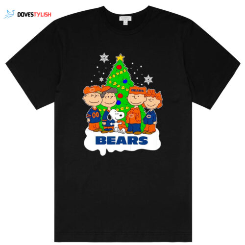 NFL Snoopy Chicago Bears Christmas Shirt: Perfect Holiday Gift for Peanuts Fans!