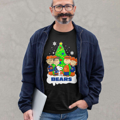 NFL Snoopy Chicago Bears Christmas Shirt: Perfect Holiday Gift for Peanuts Fans!