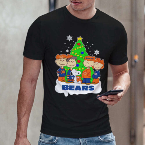 NFL Snoopy Chicago Bears Christmas Shirt: Perfect Holiday Gift for Peanuts Fans!