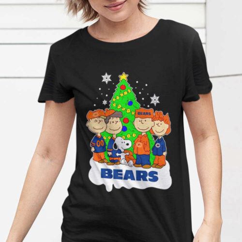 NFL Snoopy Chicago Bears Christmas Shirt: Perfect Holiday Gift for Peanuts Fans!