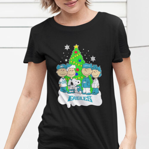 NFL Snoopy Philadelphia Eagles Christmas Shirt – Perfect Gift for Peanuts Fans