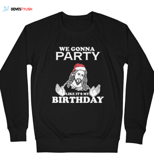 Party like it s my birthday with Funny Jesus Christmas Jumper – Festive Fun!