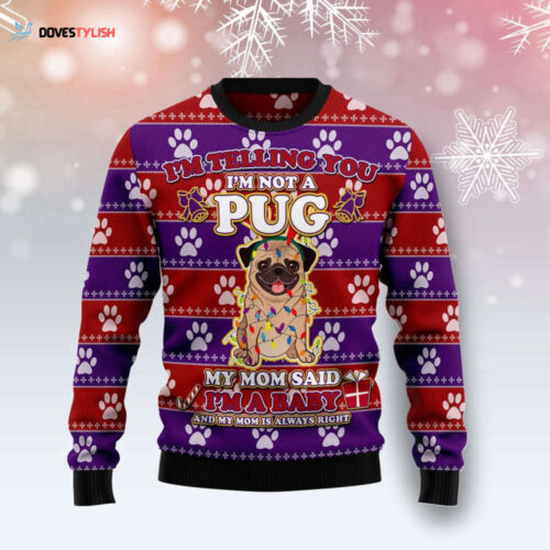 Pug Baby Christmas T249 Ugly Sweater – Perfect Gift for Noel Malalan s Christmas Signature