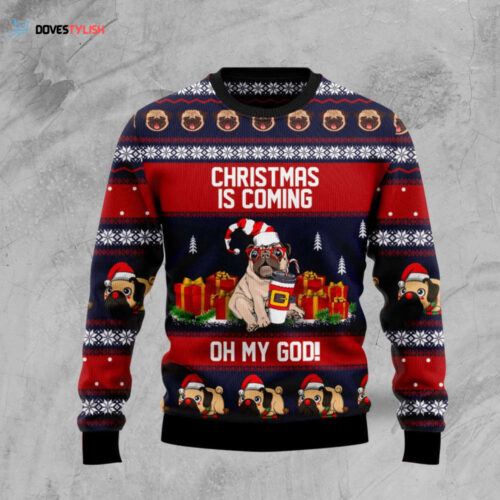 Stylish Red Wine Ugly Christmas Sweater – Festive & Fun Holiday Apparel