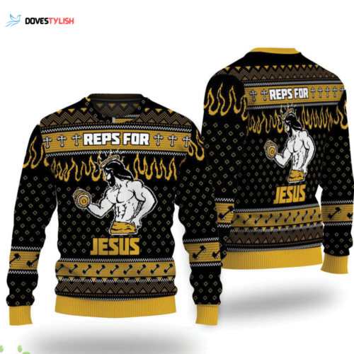 Reps For Jesus Ugly Christmas Sweater: Festive & Faithful Holiday Attire