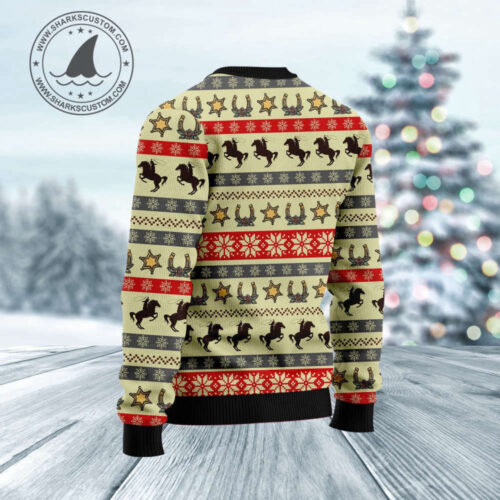 Rodeo Girl Ugly Christmas Sweater: Festive & Fun Cowgirl-Inspired Apparel
