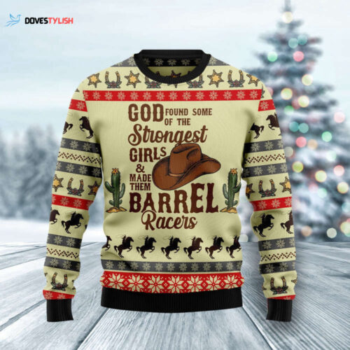 Rodeo Girl Ugly Christmas Sweater: Festive & Fun Cowgirl-Inspired Apparel