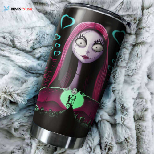 Spooktacular Jack Couple Nightmare Tumbler – Perfect for Christmas Lovers!