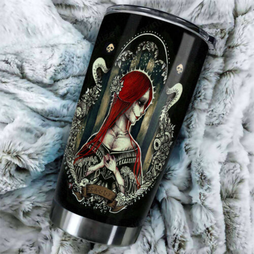 Sally Nightmare Before Christmas Couple Tumbler – Vibrant and Gothic Design