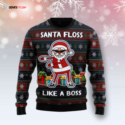 Santa Floss TY2310 Ugly Christmas Sweater – Perfect Holiday Gift Noel Malalan – Christmas Signature