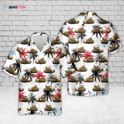 Show Your Army Pride with the M2A3 Bradley Hawaiian Shirt – Perfect for Patriotic Enthusiasts!