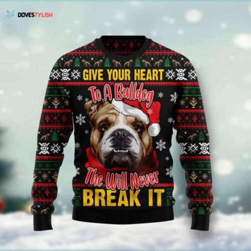 Show Your Bulldog Love with Our Festive Ugly Christmas Sweater!
