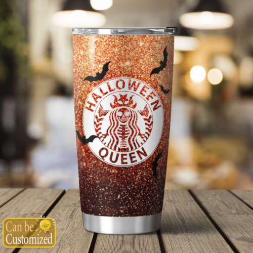 Spooktacular Personalized Halloween Queen Tumbler – Spooky Halloween Drinkware