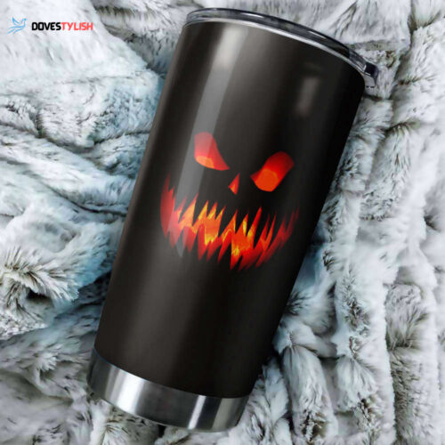 Spooky Halloween Smile Tumbler – Add Some Spook to Your Sips!
