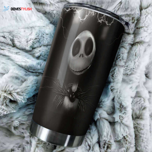 Spooky Style Nightmare Before Christmas Jack Tumbler Perfect for Halloween Fans!