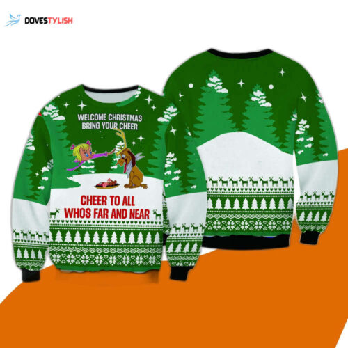 Rams Fans Ugly Christmas Sweater: Ho Ho Ho Funny Gift