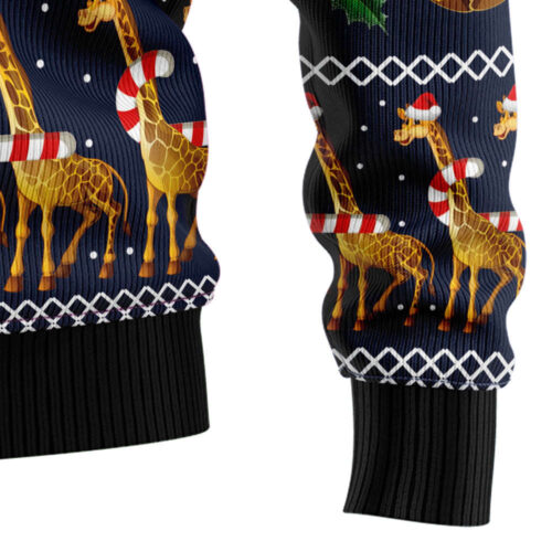 Spread Holiday Cheer with Love Giraffe Ugly Christmas Sweater – Shop Now!
