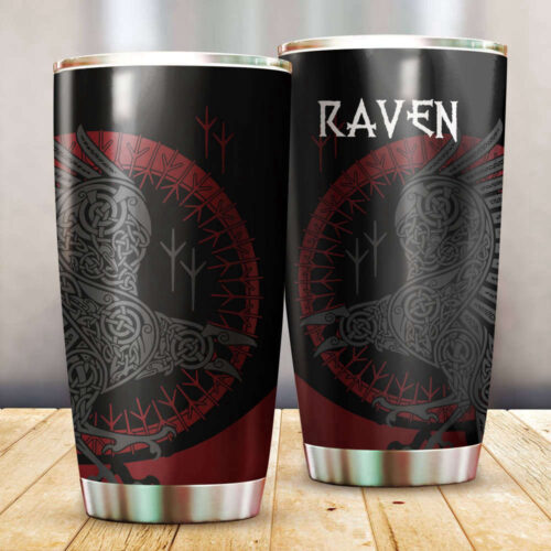 Stay Hydrated in Style with the Viking Raven Tumbler: Durable and Insulated Drinkware