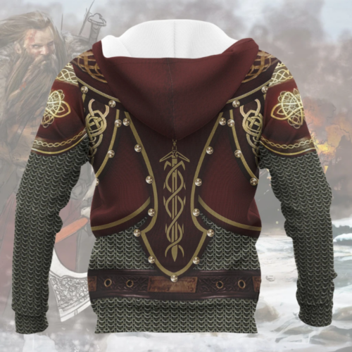 Stunning 3D All Over Printed Mystic Viking Armor – Unleash Your Inner Warrior!